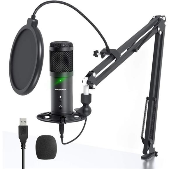 USB Streaming PC Microphone, Zero-Latency Monitoring Professional 192kHz/24Bit - Picture 1 of 6